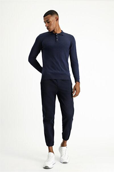 Kiğılı Πλεκτό πουλόβερ Polo Neck Regular Fit από βαμβακερό κασμίρ