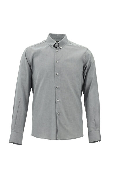 Kiğılı Cămașă cu mânecă lungă, slim fit, din bumbac, cu guler cu nasturi