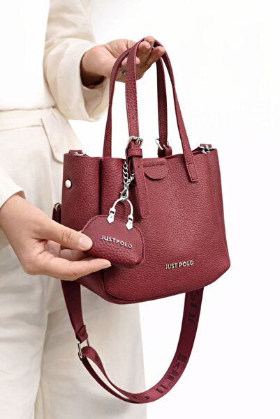 Just Polo Justpolo Women's Soft Leather 3 Compartment Hand and Shoulder Bag