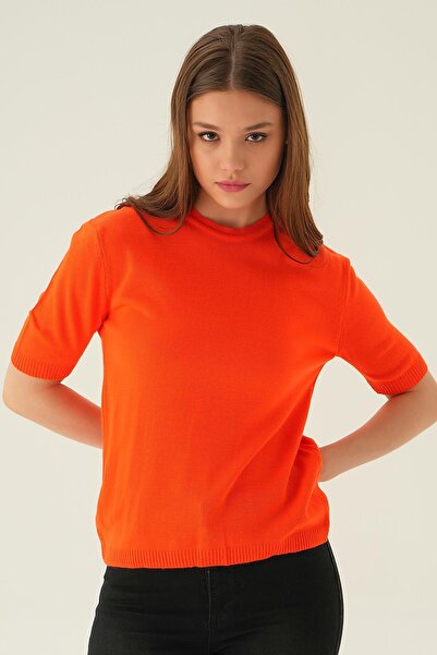 Rays Tricou portocaliu guler rotund 1444