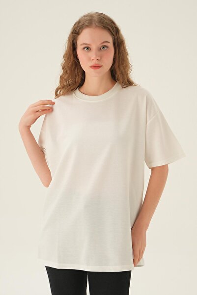 Rays Tricou Ecru supradimensionat TCR-1633