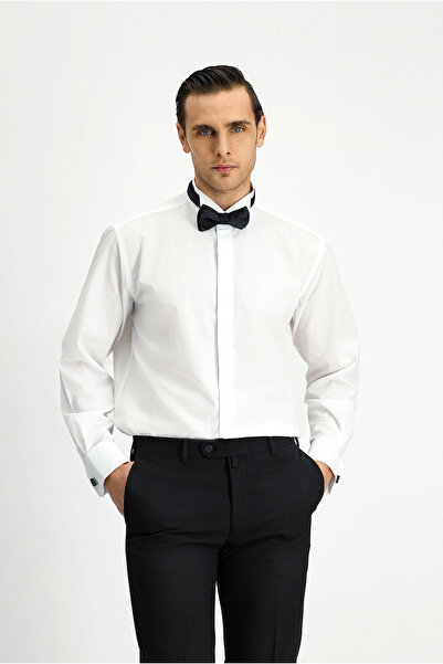 Kiğılı Cămașă clasică din bumbac cu guler de cal