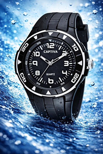 captiva 30 mt Suya Dayanıklı Analog Silikon Kordonlu Çoçuk Kol Saati CP.YN.25.15