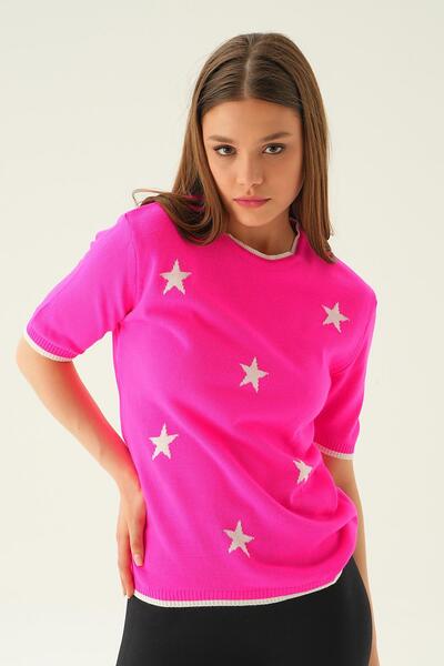 Rays Tricou cu detaliu stea fucsia 1901
