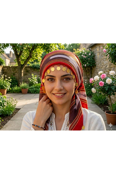 ASYA PAZARLAMA Karadeniz Liralı Boncuklu Keşan, Fular, Şal, Atkı, Saç Bandı, ...