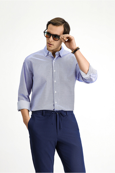 Kiğılı Cămașă din bumbac cu mânecă lungă cu model clasic