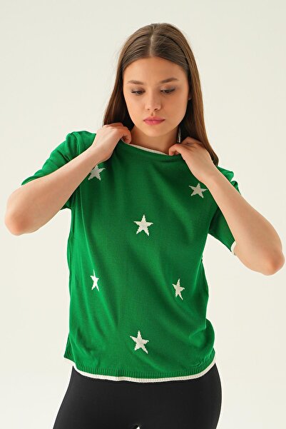 Rays Tricou verde Benetton - 1901 cu detaliu stea