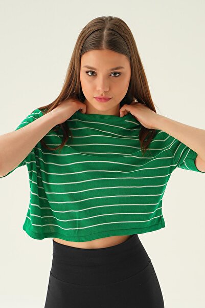 Rays Tricou cu dungi Benetton Green 1488
