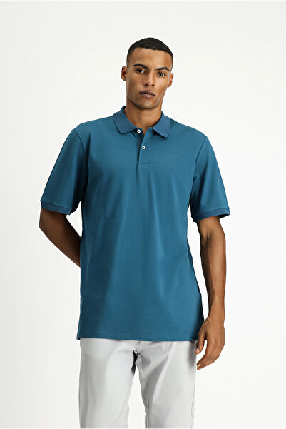 Kiğılı Tricou din bumbac brodat cu gâtul polo