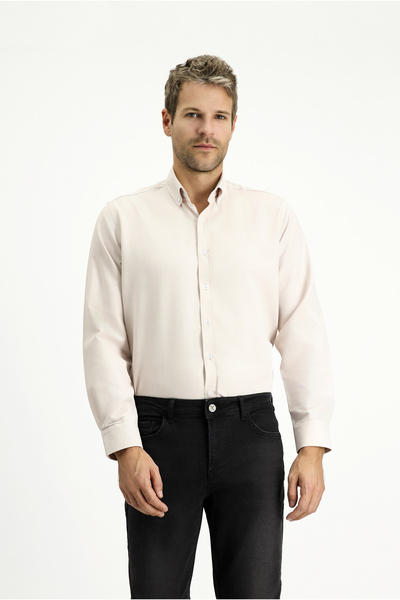 Kiğılı Uzun Kol Regular Fit Düğmeli Yaka Pamuklu Kolay Ütülenebilir Oxford 4 ...