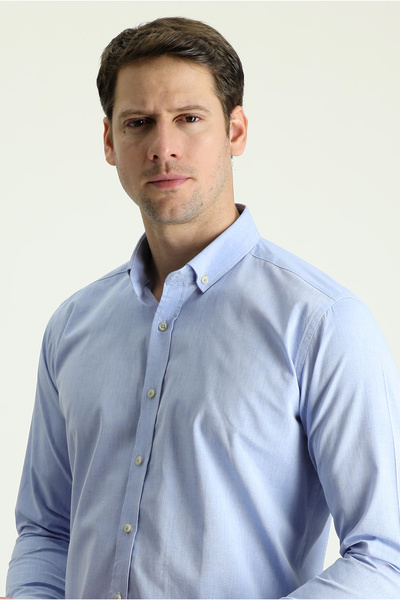 Kiğılı Cămașă sport din bumbac - mânecă lungă, slim fit, slim fit