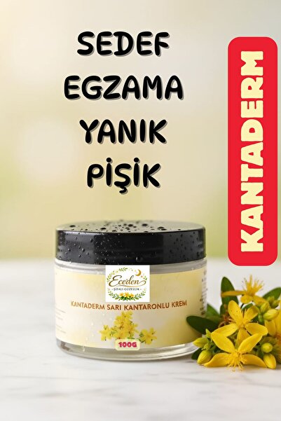 Eceden Şifalı Güzellik Kantaderm Sarı Kantaronlu KATRAN Krem 100 Gr ,, MANTAR,,