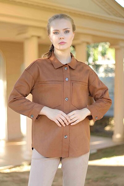 Rays قميص تابا سبورت بتفاصيل جيوب مخيطة جلد سويدي 7325A