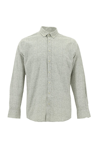 Kiğılı قميص قطني بأكمام طويلة وقصة ضيقة