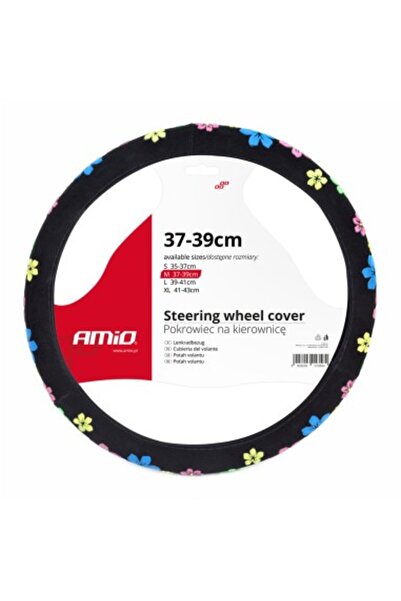 AMIO Husă volan cu imprimeu floral SWC-13-M (37-39cm)