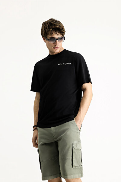 Kiğılı Βαμβακερό μπλουζάκι με σχέδιο - Crew Neck, Regular Fit