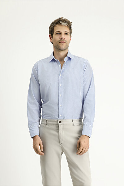 Kiğılı قميص قطني منقوش بأكمام طويلة وسهل الكي