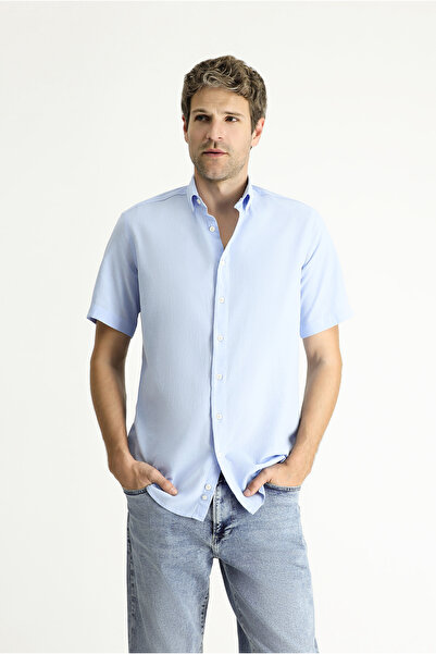 Kiğılı Спортивна бавовняна сорочка з коротким рукавом на ґудзиках