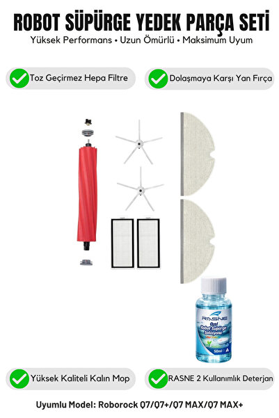 Asgard Grup أجزاء متوافقة مع ROBOROCK Q7 MAX - A+ عالية رضا العملاء