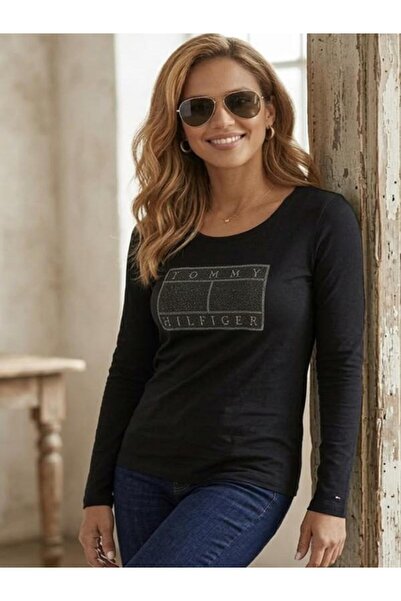 Tommy Hilfiger LUREX OPEN NK BLOUSE REGULAR FIT