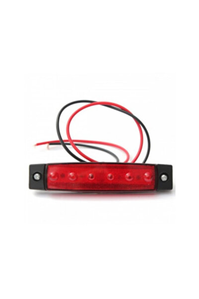 Xenon Bright Lampă de marker auto cu LED 24V Roșu LG-6SMD-24V-RED