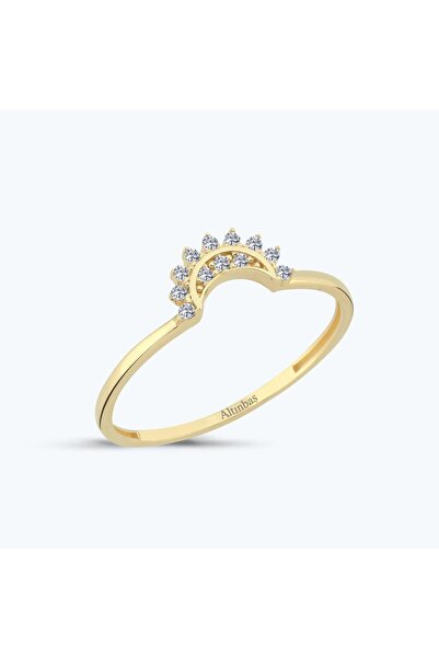 Altınbaş Altın Taşlı Güneş Yüzük