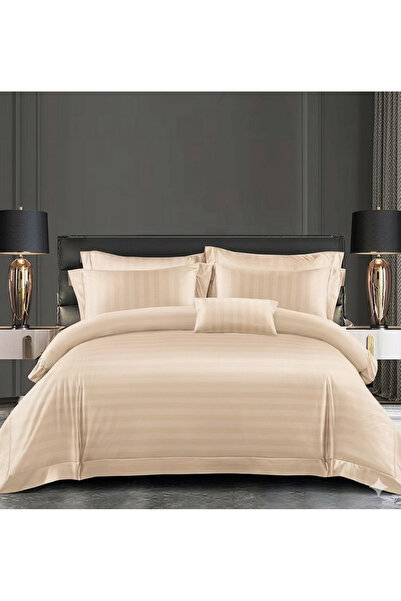 Truva Grup Set Lenjerie de Pat 6 Piese – Damasc Finetat Deluxe – Pat Dublu – ...