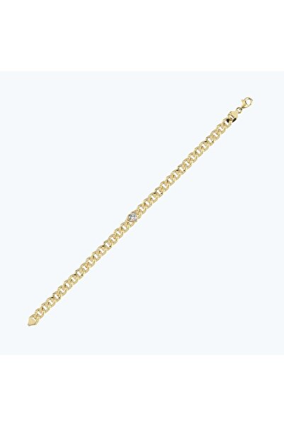 Altınbaş Altın Kalpli Zincir Bileklik