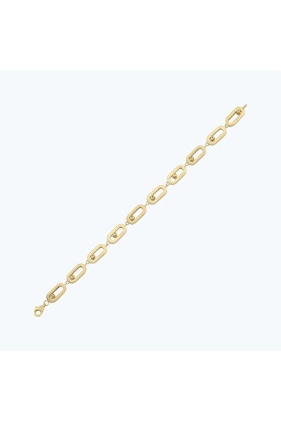 Altınbaş Altın Toplu Oval Halka Bileklik