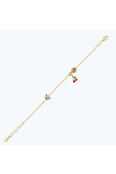 Altınbaş Altın Çocuk Kiraz Bileklik