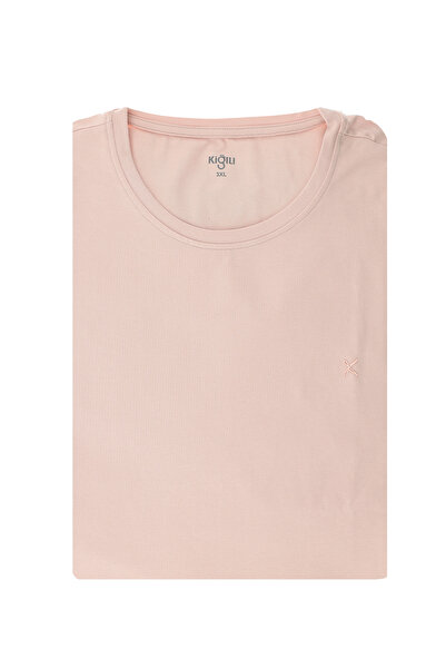 Kiğılı تي شيرت قطني برقبة دائرية مقاس كبير