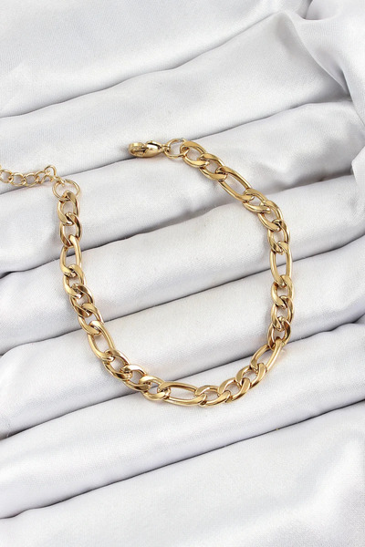 Skygo 316L Steel Gold Color Chain Men's Bracelet - Tj-Eb3734