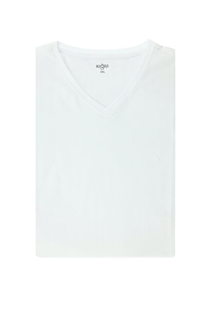 Kiğılı Βαμβακερό μπλουζάκι με λαιμόκοψη V με λαιμόκοψη