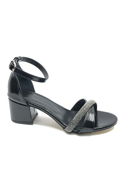 Kids Club Shoes Γυναικεία βραδινά παπούτσια με τακούνι 4 εκ. Mehtap Stripe St...