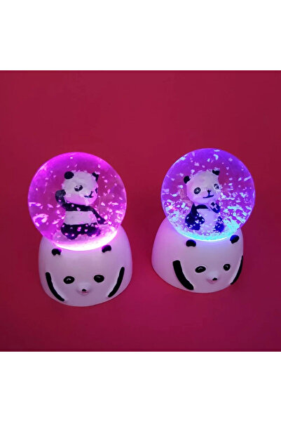 Genel Markalar Mini Işıklı Panda Kar Küresi 1 Adet