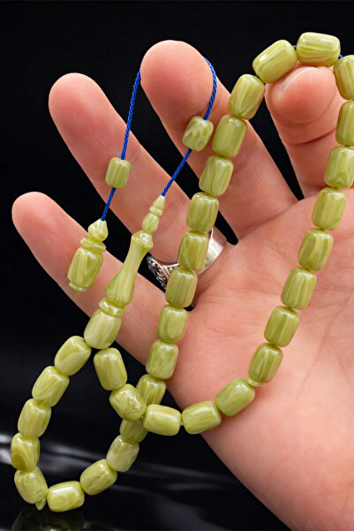 Cemhan Göksal سبحة جالاليت 8×12 ملم مصنوعة يدويًا، هدية من المجموعة التي تدوم...