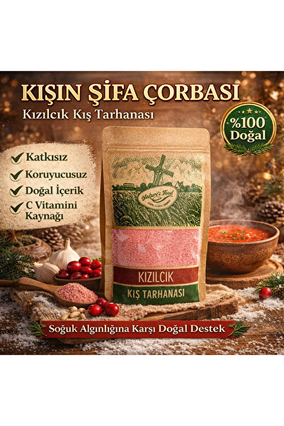 NATURES FOOD Kızılcık Kış Tarhanası 250g – Katkısız, Koruyucusuz, Doğal Bağış...
