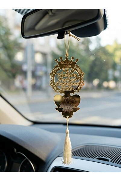 GÜVEN Pleksi Otomobil Dikiz Aynası Süsü Ayetel Kürsi Yazılı