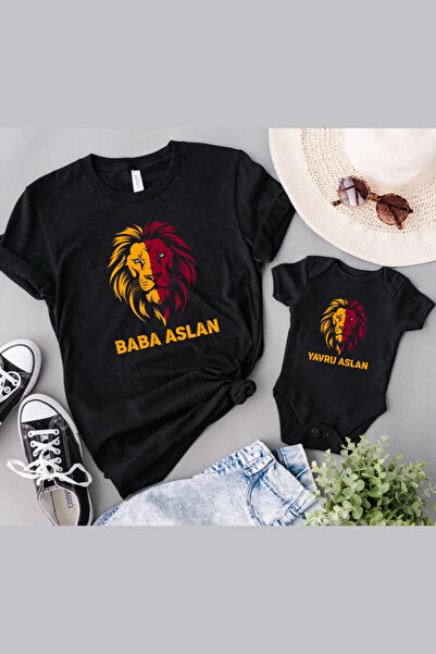 Tshirthane Leon Baba Yavru Aslan Baba Oğul Kız TEK ÜRÜN FİYATIDIR KOMBİN YAPM...