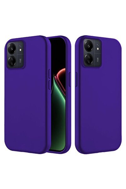 Zebana Redmi 13C Compatible Case K Velvet Erasable Launch Case Navy Blue