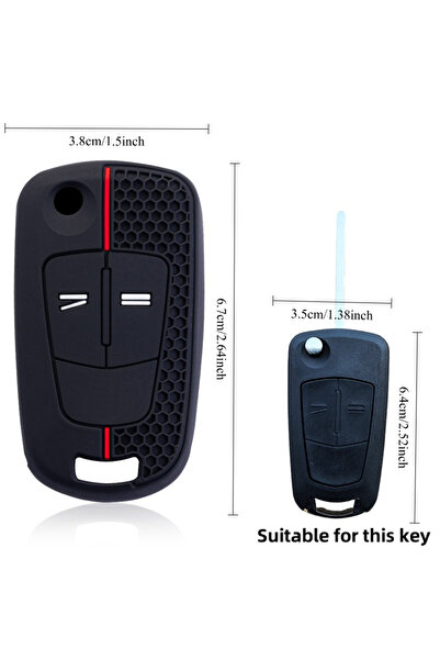 Choice1 2 Buttons Car Remote Key Cover Case Shell Keychain for Opel Vauxhall ...