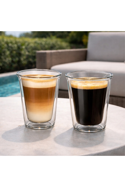 Blackstone طقم أكواب مزدوج الجدران مكون من قطعتين، سعة 180 مل، موديل DG880