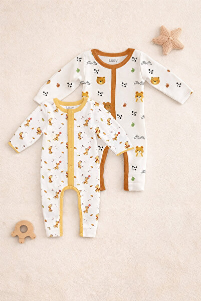 luay رومبير أطفال مطبوع بأكمام طويلة قطن بنسبة 100%، مناسب للفتيات والفتيان (...