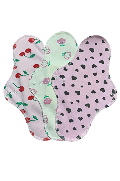 Ponped مجموعة فوط نسائية طبيعية من الخيزران قابلة للغسل مكونة من 3 قطع