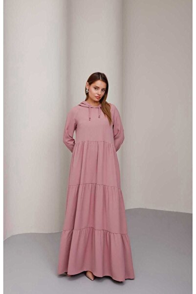 Neways 6531-Berlin Hooded Raglan Sleeve Dress Powder