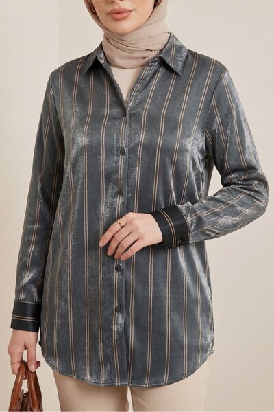 HİJABAYA Prugasto Janjanlı majica