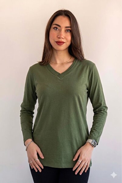 QYA Clothing ΒΑΣΙΚΟ ΜΑΚΡΥΜΑΝΙΚΟ ΜΑΚΡΥΜΑΝΙΚΟ ΜΠΛΟΥΖΑ 100% ΒΑΜΒΑΚΙ