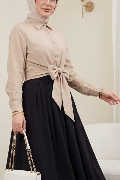 HİJABAYA Πουκάμισο με ισπανικά μανικετόκουμπα με πλαϊνά δεσίματα