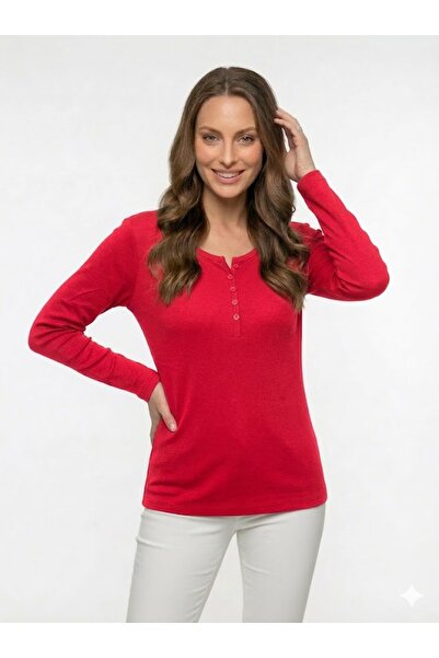 QYA Clothing ΒΑΣΙΚΟ ΜΑΚΡΥΜΑΝΙΚΟ ΜΑΚΡΥΜΑΝΙΚΟ ΜΠΛΟΥΖΑ 100% ΒΑΜΒΑΚΙ