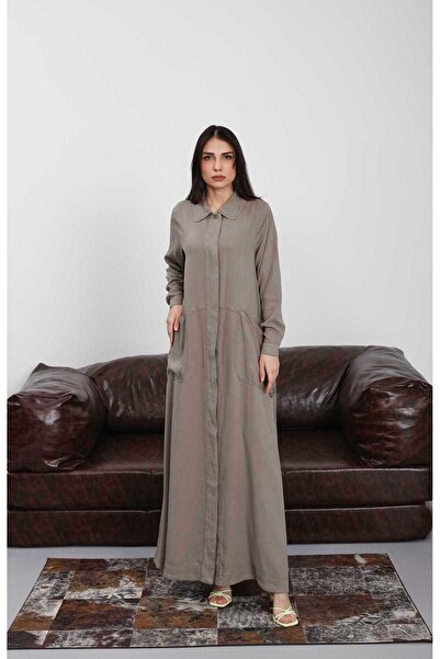 Neways 6648-Parça Boya Düğmeli Ferace Haki